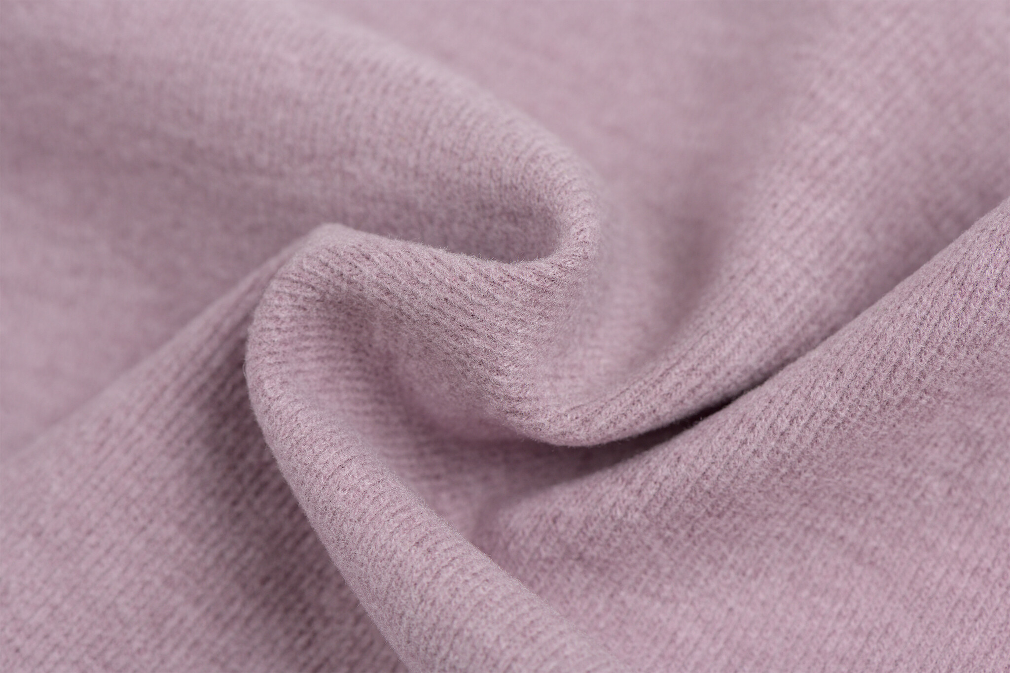Brushed Rib Jersey Stof - Lila