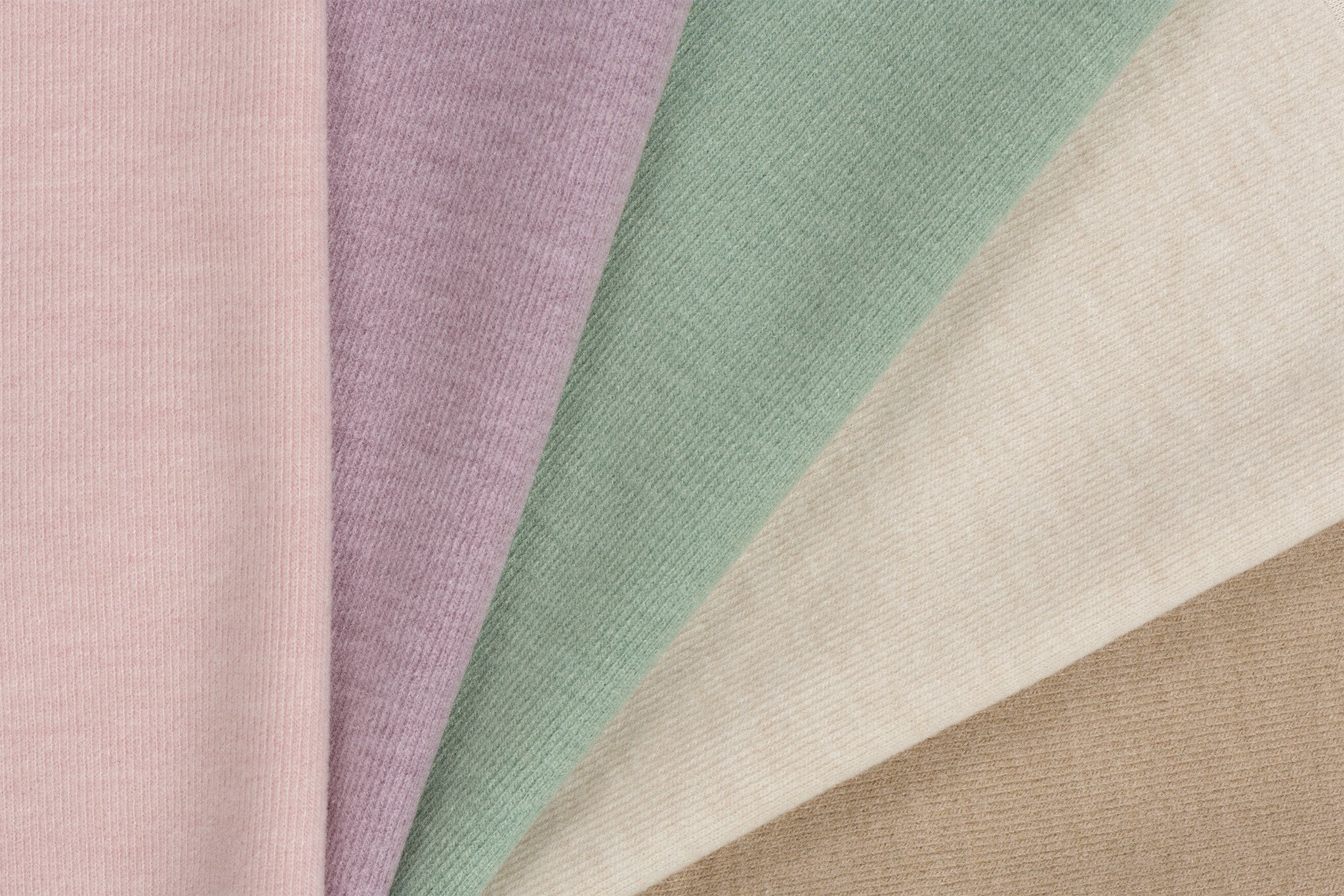 Brushed Rib Jersey Stof - Lila