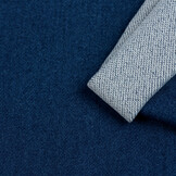 Knitted Jeans Stretch Stof Donkerblauw