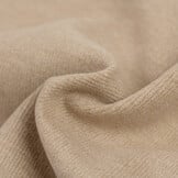 Brushed Rib Jersey Stof - Zand