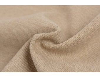 Brushed Rib Jersey Stof - Zand