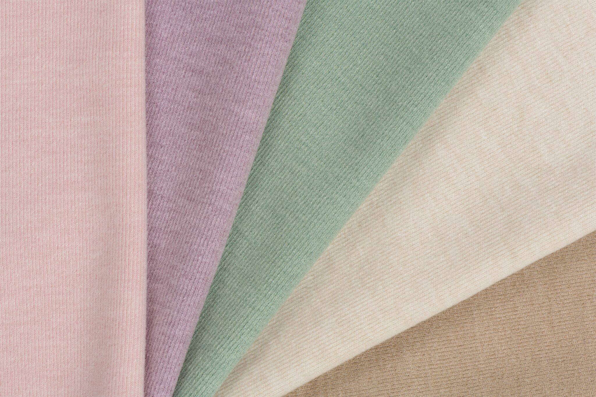 Brushed Rib Jersey Stof - Zand