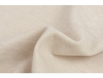 Brushed Rib Jersey Stof - Licht Beige