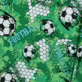 Voetbalstoffen Katoen - Groen