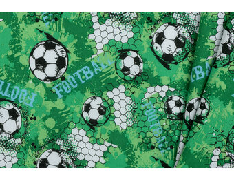 Voetbalstoffen Katoen - Groen