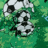 Voetbalstoffen Katoen - Groen