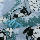 Voetbalstoffen Katoen - Grijs
