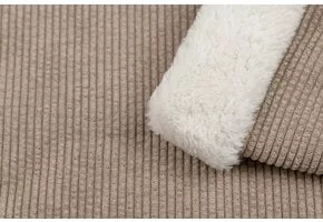 Faux Fur Corduroy Stof - Cappuccino