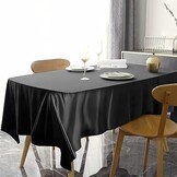 Katoen Satijn Donkerblauw