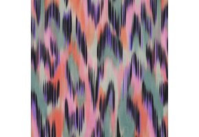 Katoen Satijn Stof Abstract - Multicolor