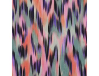 Katoen Satijn Stof Abstract - Multicolor