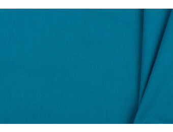 Uni katoen stof petrol