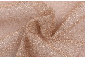 Lurex glitter champagne beige
