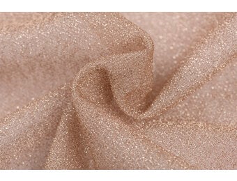 Lurex glitter champagne beige