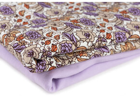 Jersey Katoen Digitale Print - Bloemkool Lila