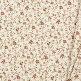 Jersey Katoen Digitale Print - Beige Romantische Bloem