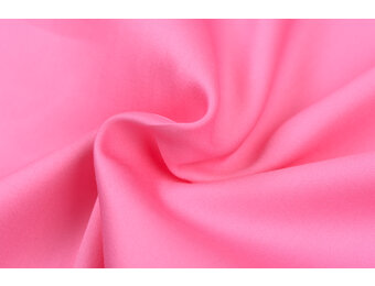 Katoen Satijn Stof - Licht Pink