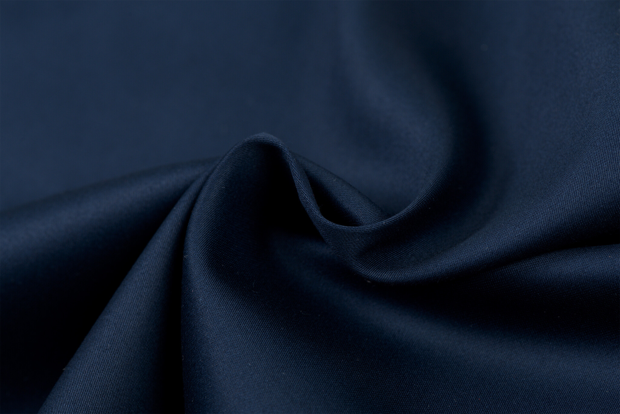 Katoen Satijn Donkerblauw