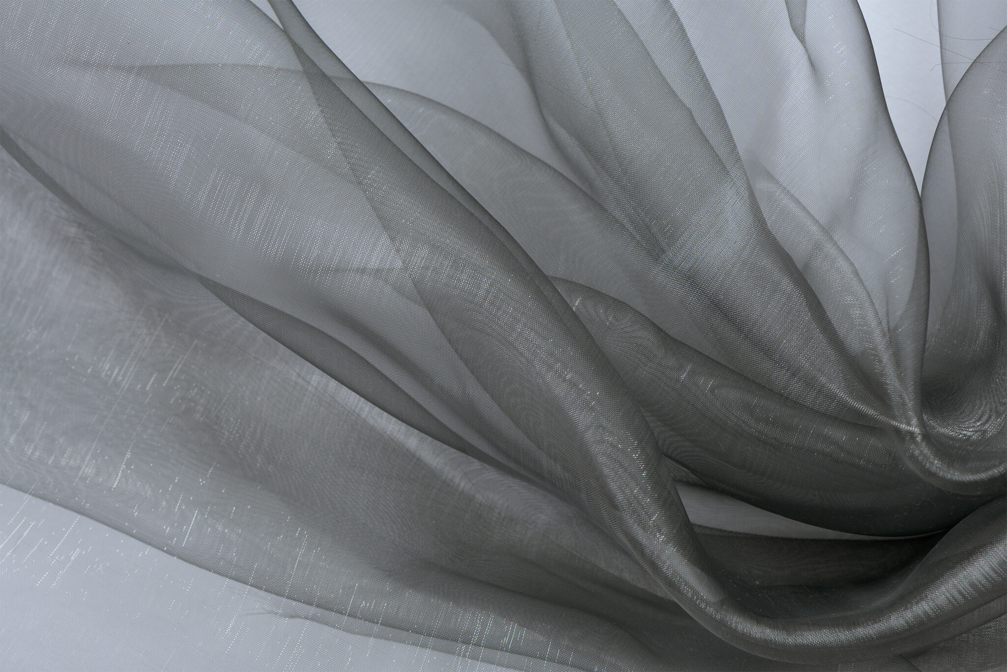 Organza Two-Tone Grijs - Zwart