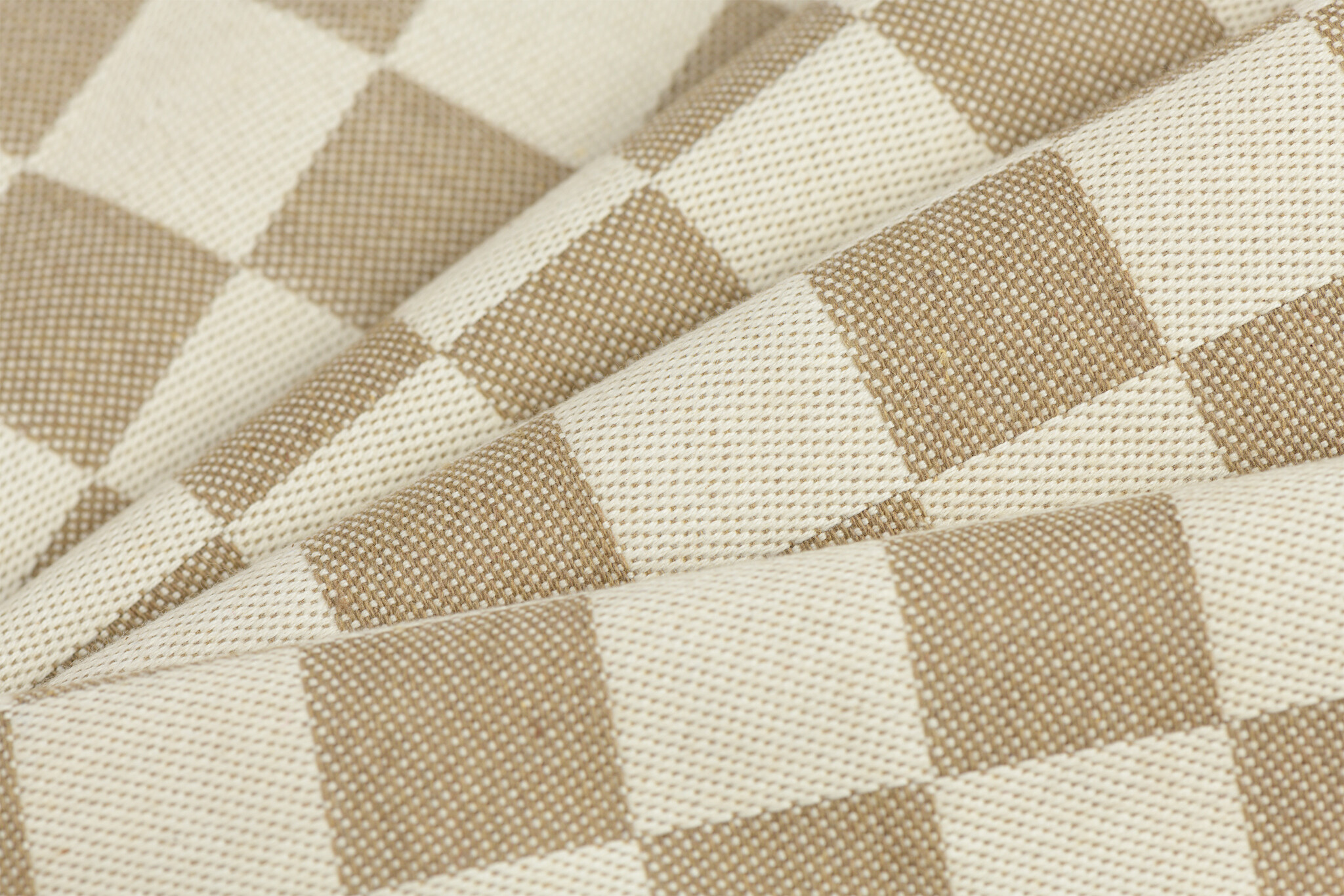 Dambont Theedoekenstof Zandbeige – Stevige Katoenen Pompdoek