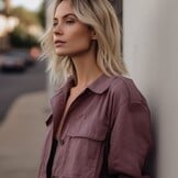 Taslan Stof Wind en Waterafstotend Mauve