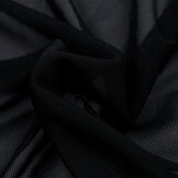 Mesh Stof Stretch Zwart