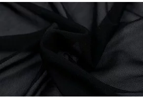 Mesh Stof Stretch Zwart