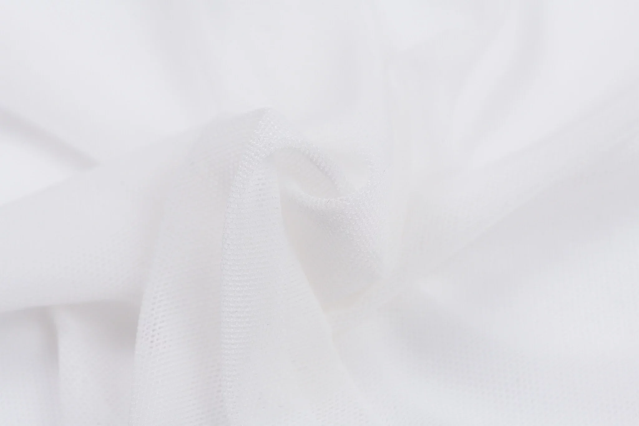 Mesh Stof Stretch Ecru – Licht, Ademend & Super Elastisch