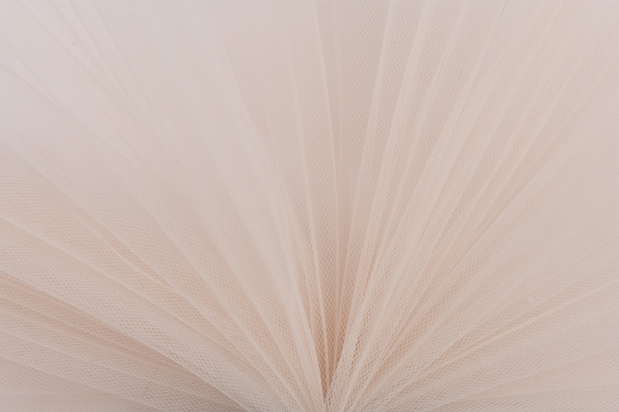 Bruidstule Stof Licht Beige 300CM Breed