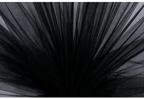 Bruidstule Stof Zwart 300CM Breed