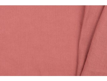 Gewassen Linnen Stof Klei Roze