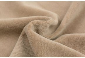 Nicky Velours Donker Beige
