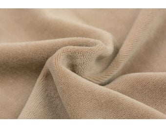 Nicky Velours Donker Beige