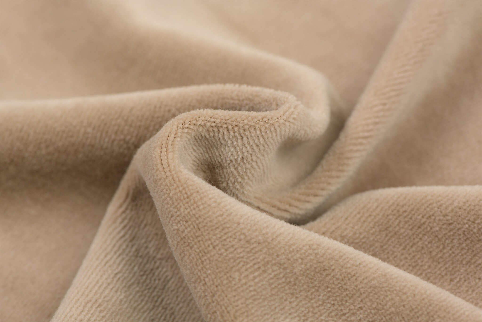 Nicky Velours Donker Beige