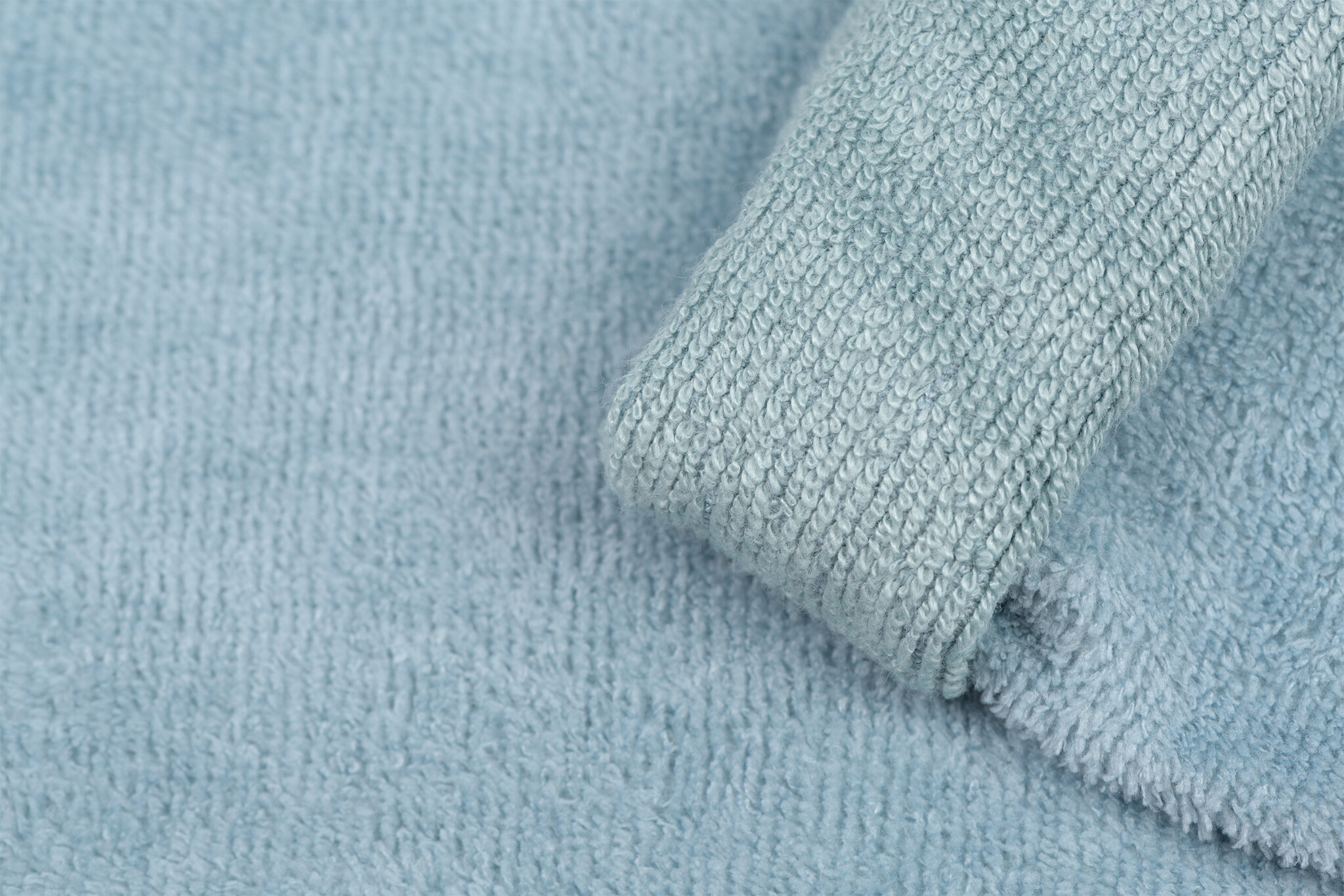 Bamboe Badstof Licht Jeans Blauw