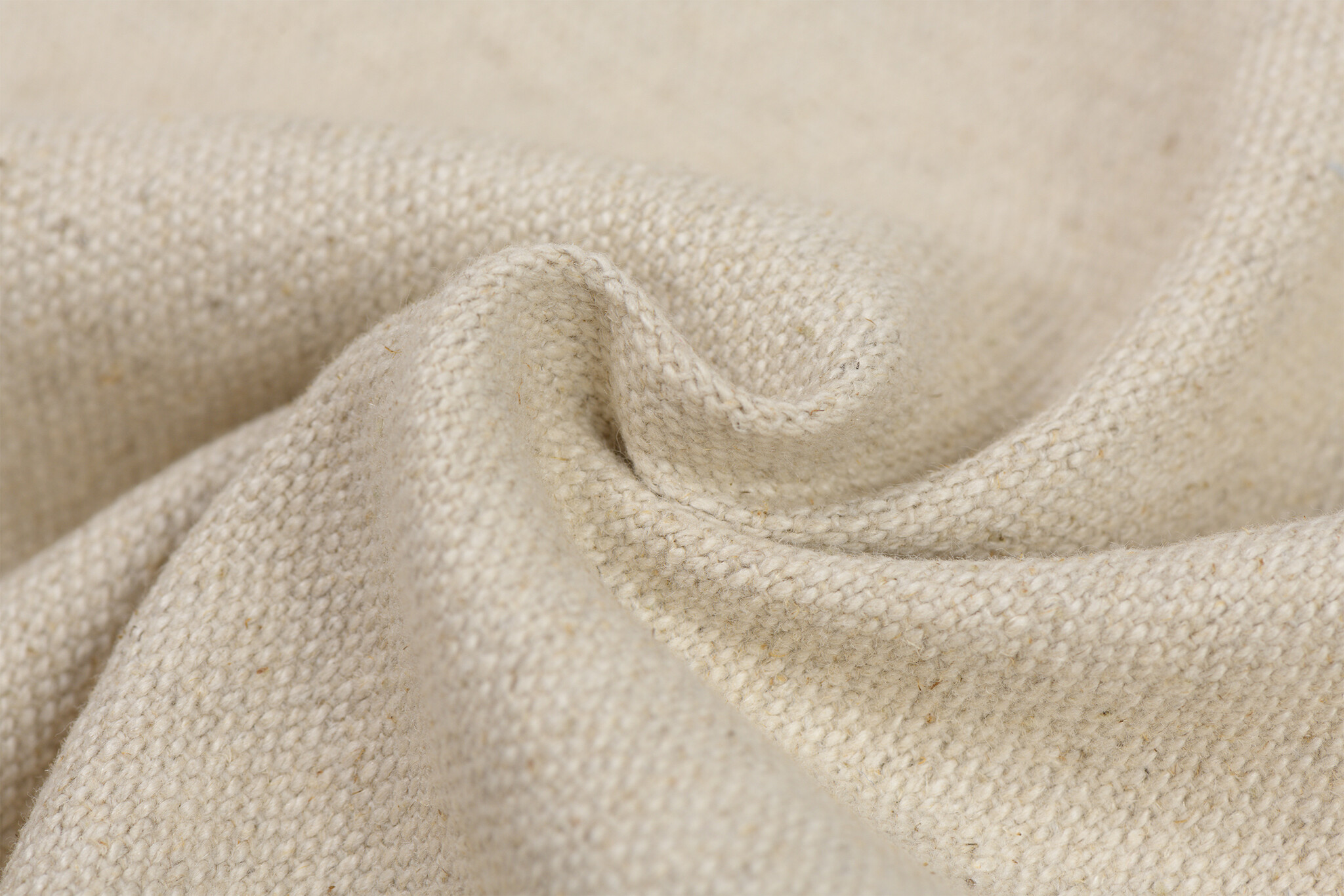 Gewassen Gentle Linnen Stof - Naturel