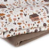 Jersey Katoen Print - Landelijke Bloementuin