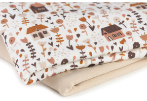 Jersey Katoen Print - Landelijke Bloementuin