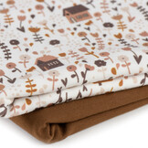 Jersey Katoen Print - Landelijke Bloementuin