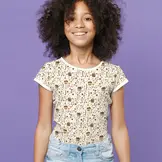 Jersey Katoen Print - Landelijke Bloementuin