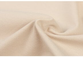 Jersey Katoen Stof - Licht Beige