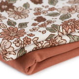 Jersey Katoen Stof - Natuur Bloemen