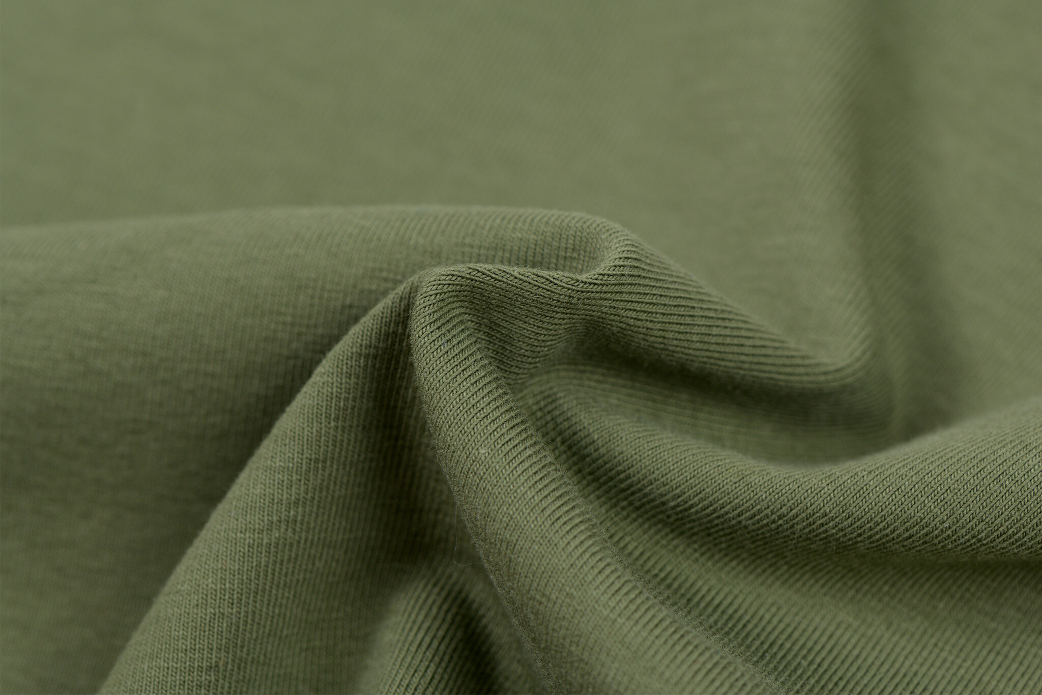 Jersey Katoen Stof - Bos Groen