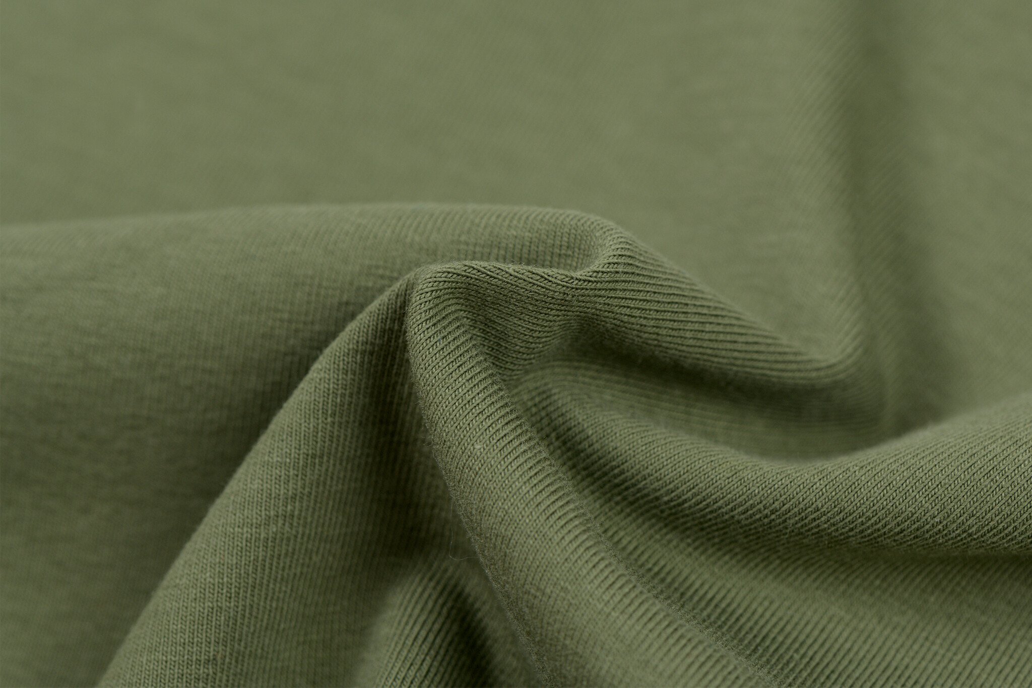 Jersey Katoen Stof - Bos Groen