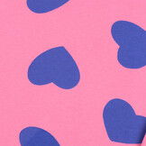 Jogging Stof met Hartjes Roze