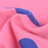 Jogging Stof met Hartjes Roze