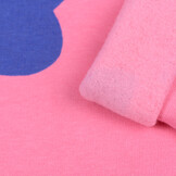 Jogging Stof met Hartjes Roze