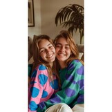 Jogging Stof met Hartjes Roze