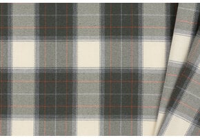 Schotse Ruit Stof Tartan Check Stretch Pickle Groen - Ecru