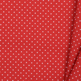 Katoen Poplin Mini Stip Rood